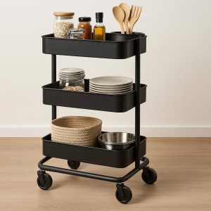 Rolling Kitchen Cart Storage Rack with Wheels