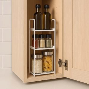 Slim Kitchen Cabinet Organizer Shelf Insert