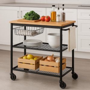 Portable Kitchen Island Storage Rack