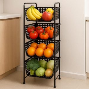 15 Vertical Kitchen Fruit Vegetable Basket Rack