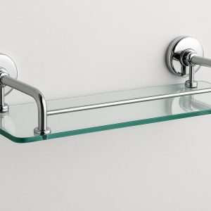 Glass Top Bathroom Vanity Shelf Rack