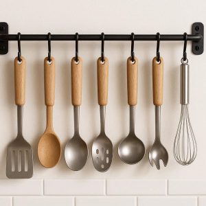 3 Wall Mounted Kitchen Utensil Holder Rack