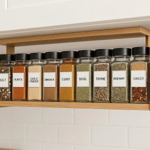 5 Under Cabinet Kitchen Spice Rack Organizer